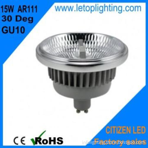 Facotry direct hot seliing 15W Citizen cob AR111led light